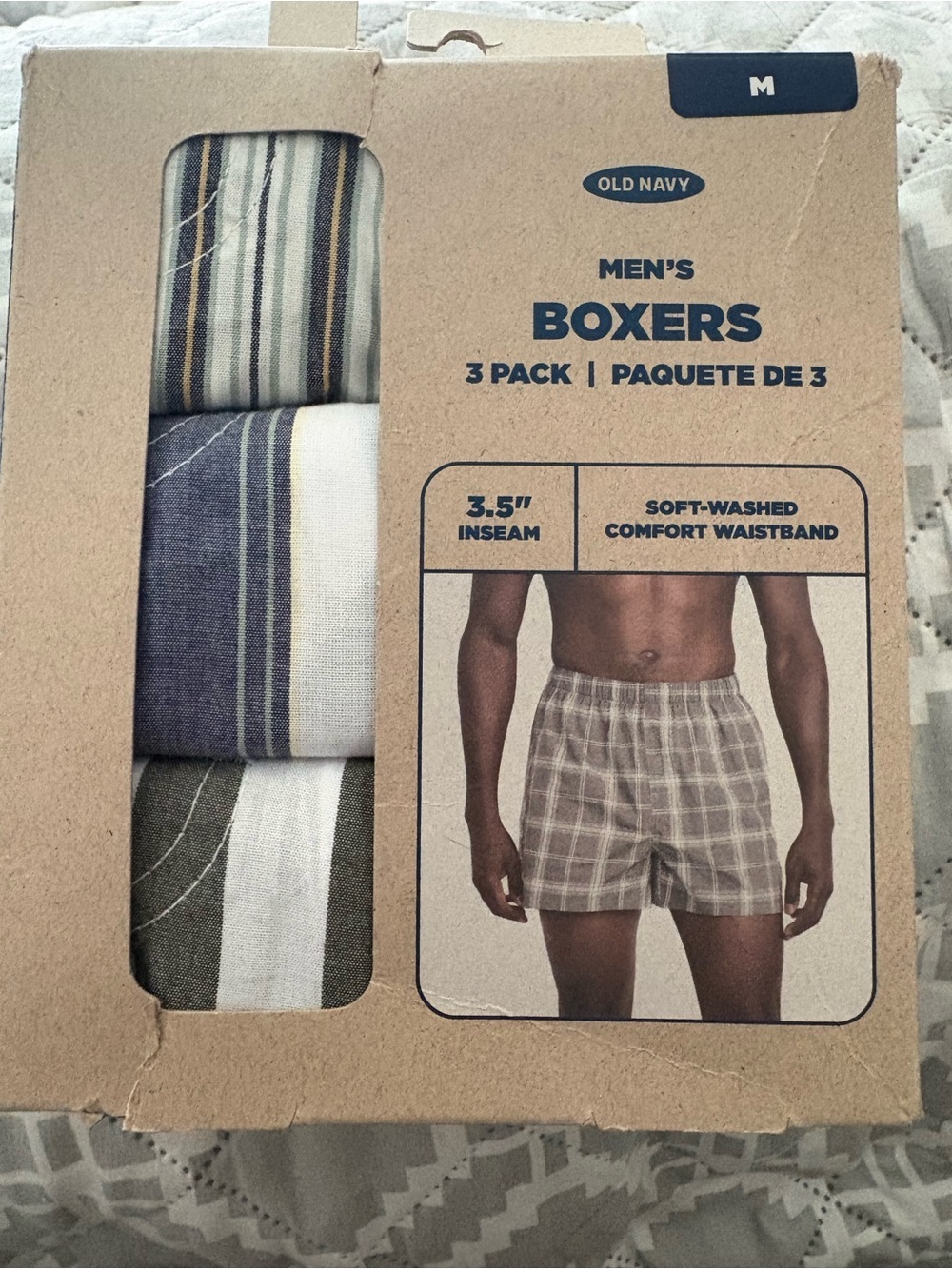 Old Navy Men's 3-Pack Boxers - Multicolor Stripe (M)